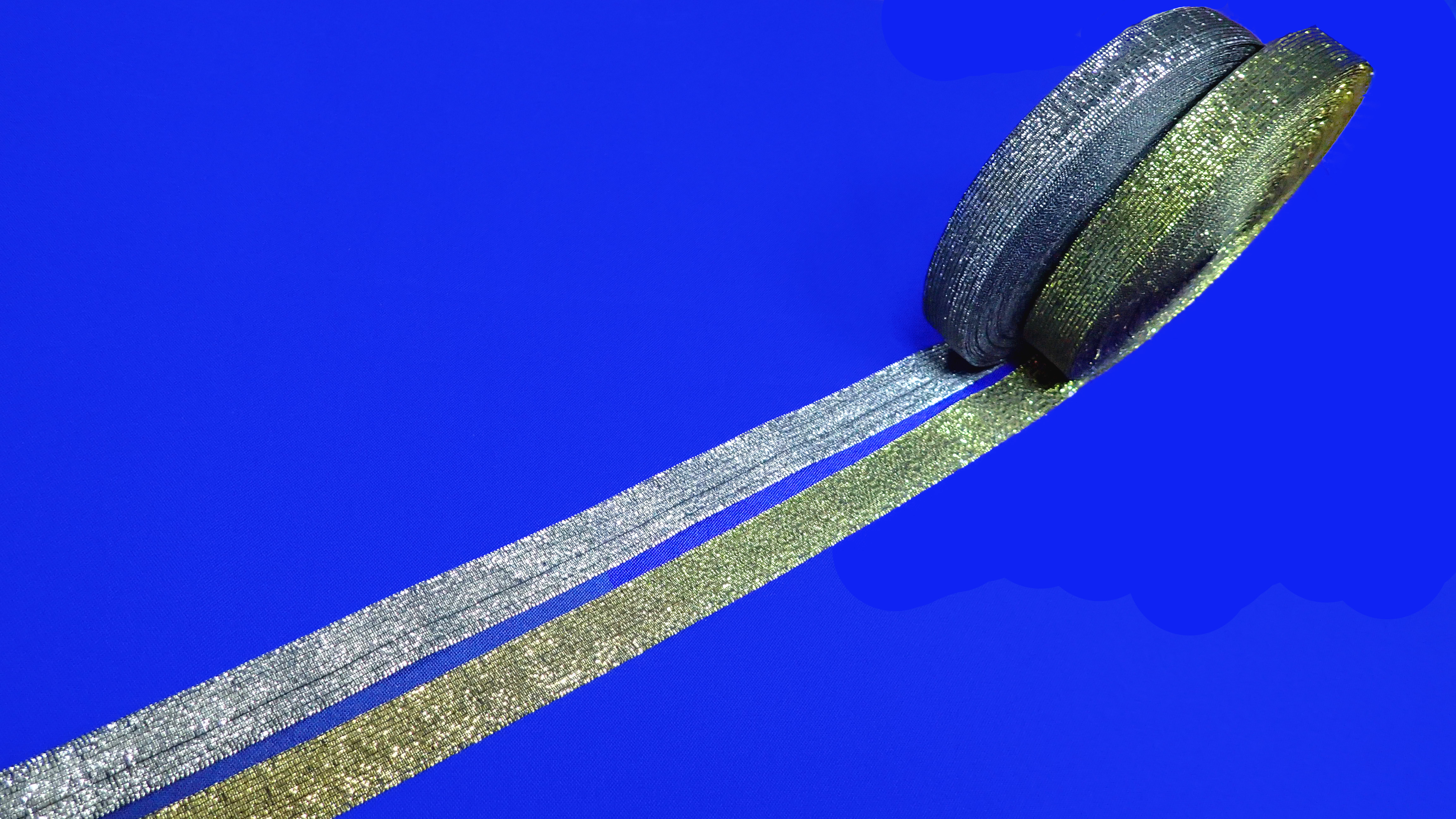 0282-1 Тесьма вязанная окантовочная с металлизированной нитью, шир 20 мм